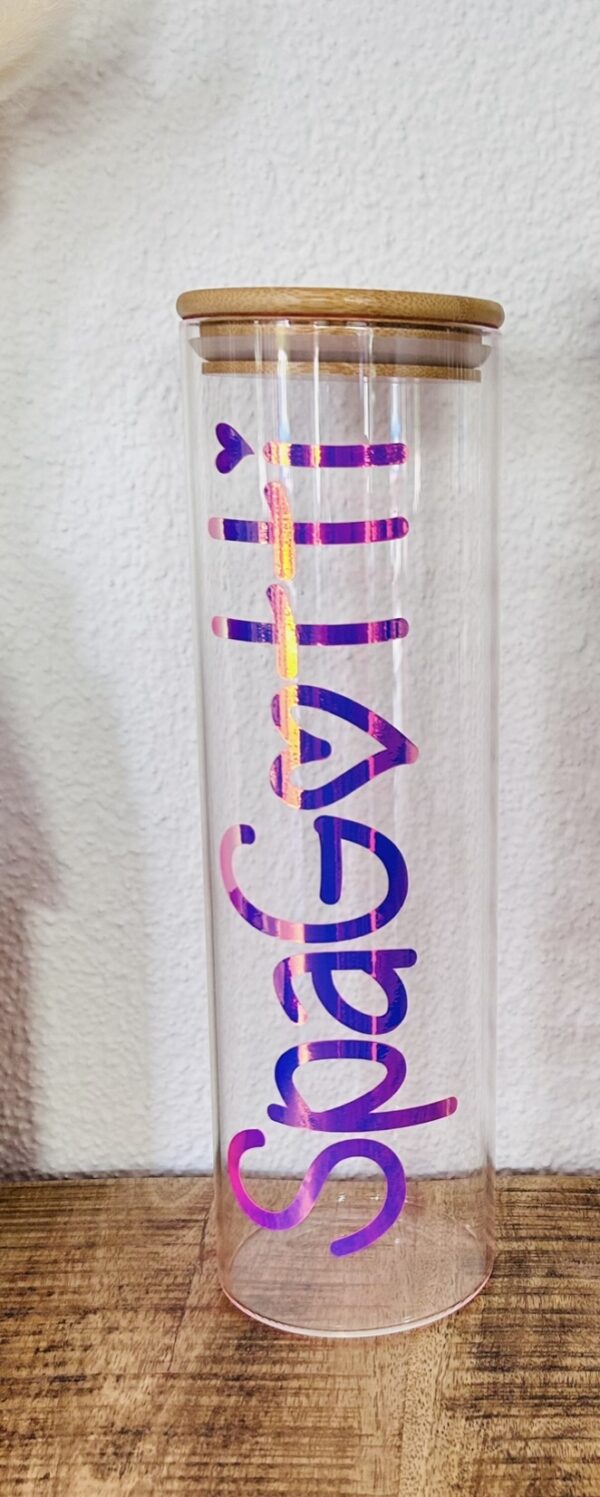 SpaGotti Glas LILA PINK/ HERZ – Bild 2