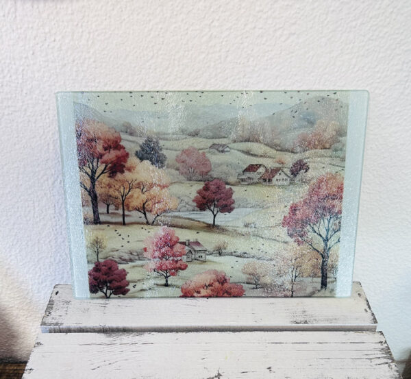 Glas- Schneidebrett- AUTUMN