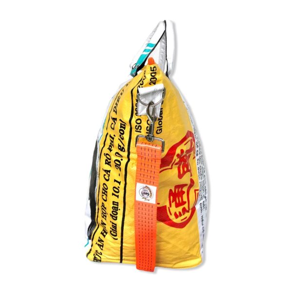 Tragetasche aus recycelten Reissack mit Tampenjan TJ7L (Large) roter Fisch – Bild 3