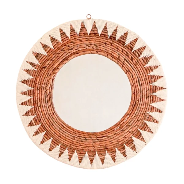 Runder Boho-Spiegel 60 cm