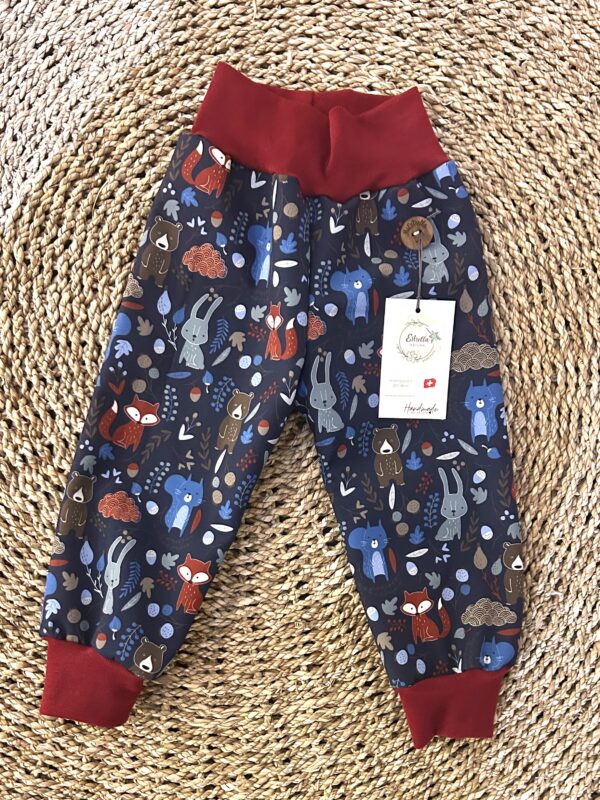 WALDTIERE BLAU Softshellhose GR 80-86