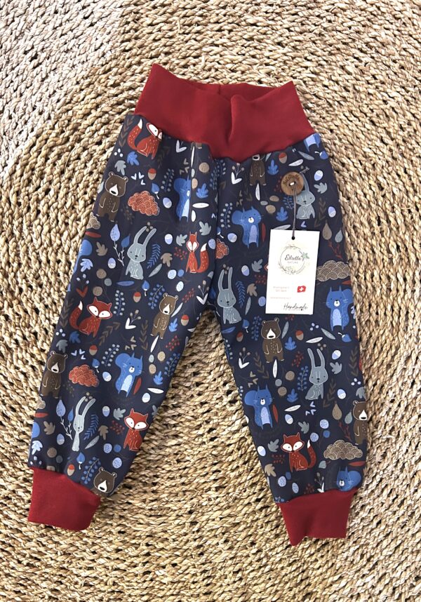 WALDTIERE BLAU Softshellhose GR 80-86