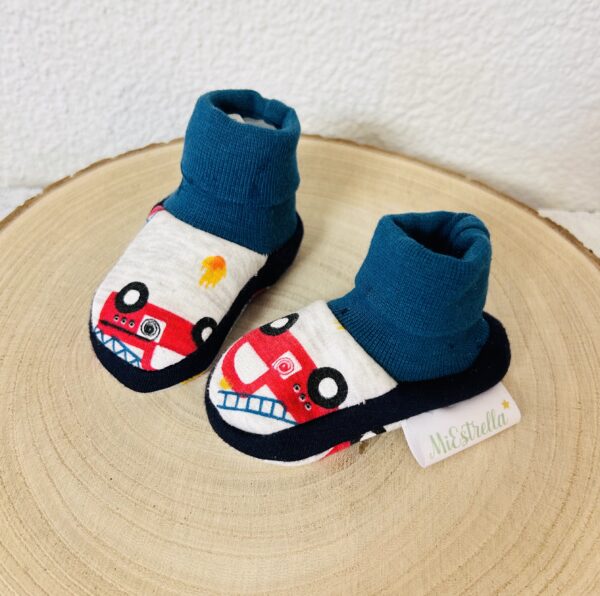 Neugeborenes Schuhe FEUERWEHR