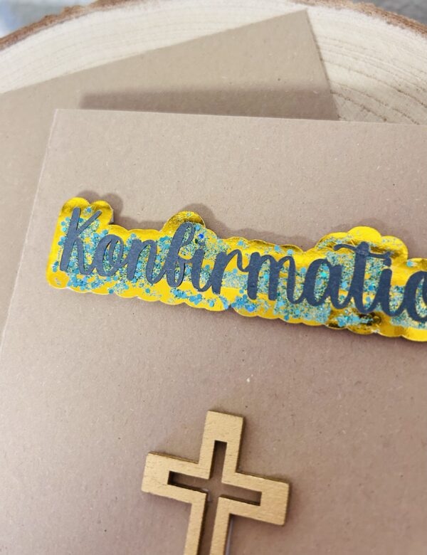 Grusskarte KONFIRMATION GOLD – Bild 4