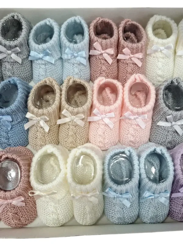 Babyschuhe aus Perlé