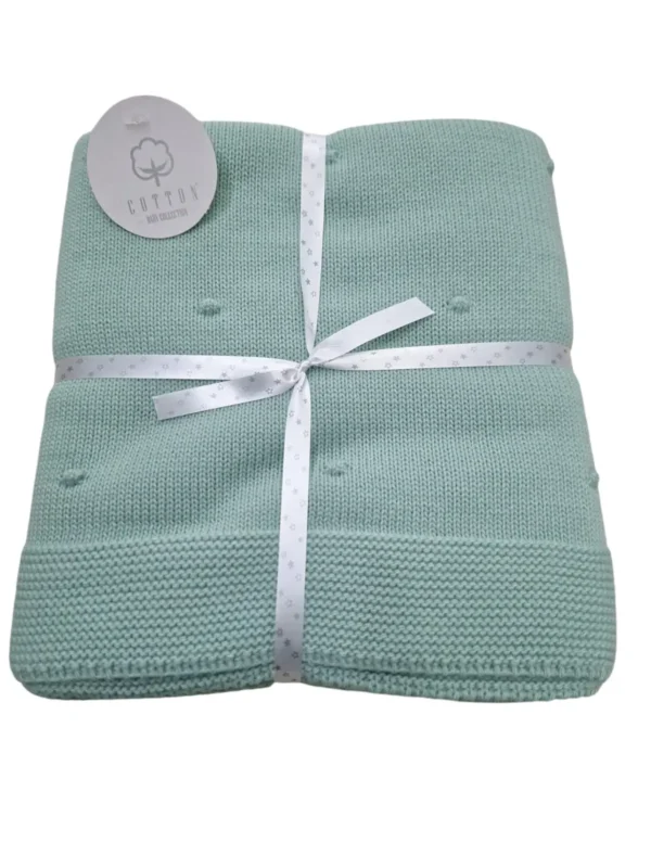 Baby Pompoms Strickdecke – Bild 5