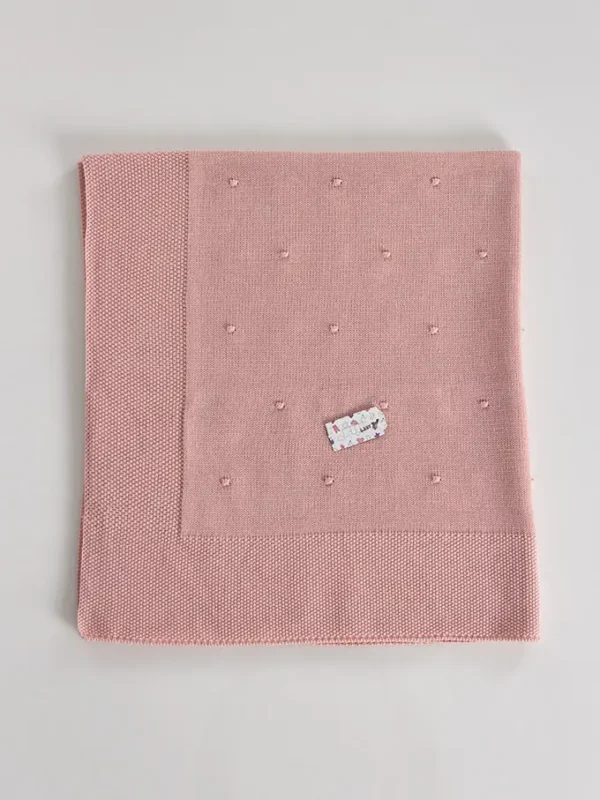 Baby Pompoms Strickdecke – Bild 4
