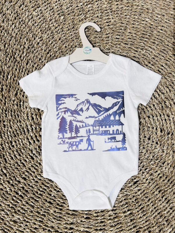 Schereschnitt BODY BLAU/LILA