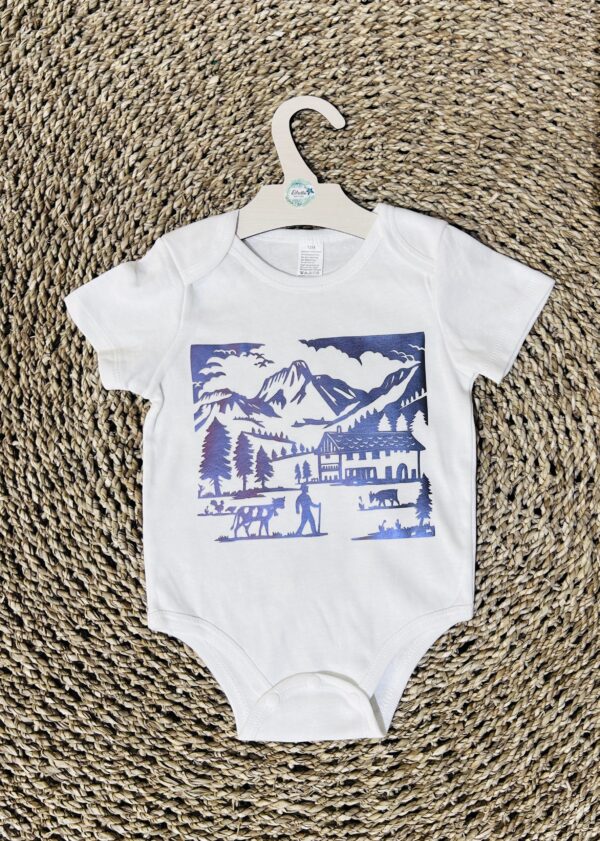 Schereschnitt BODY BLAU/LILA
