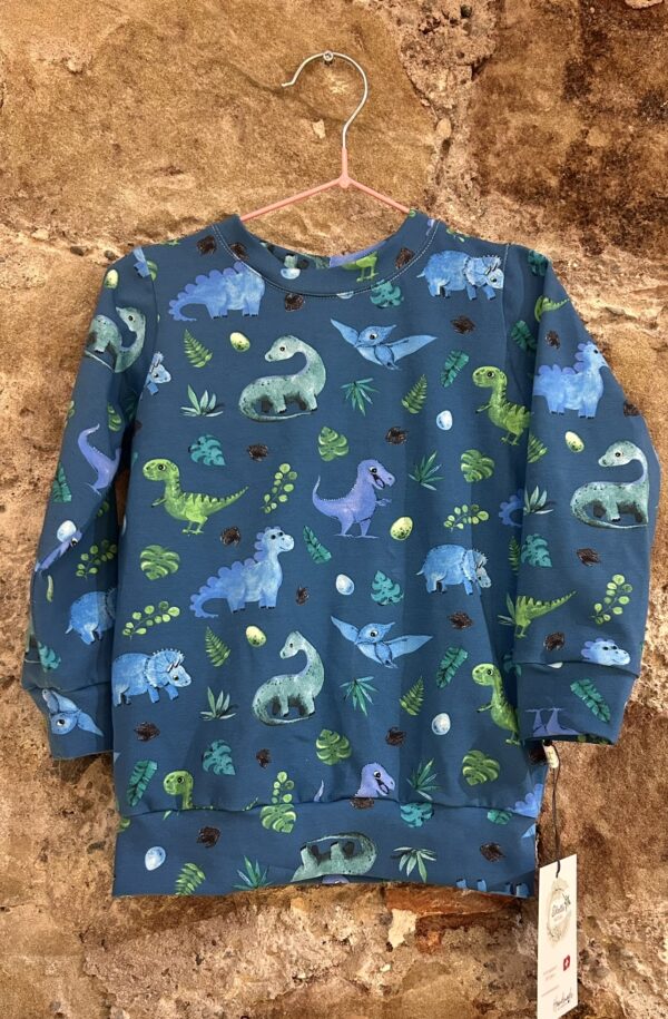 BLAU DINO Pullover GR 86-92