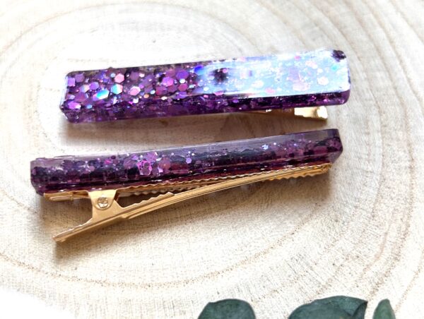 HAARKLAMMER VIOLETT – Bild 2