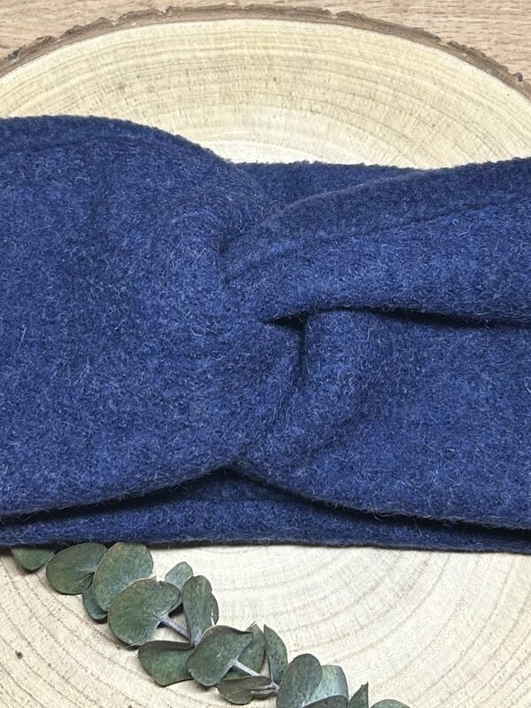 Damen Walklodenstirnband NAVY