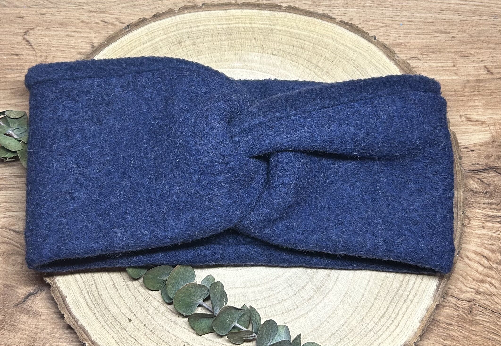 Damen Walklodenstirnband NAVY