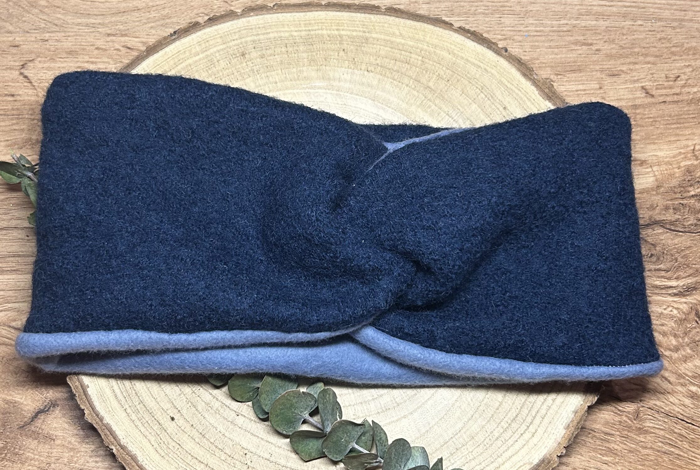 Damen Walklodenstirnband PETROL